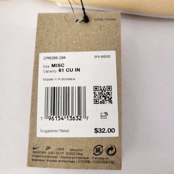 Nike Beige Fanny Pack Waist Bag With Adjustable Strap & Zippered Pockets MSRP$32 - Picture 7 of 16